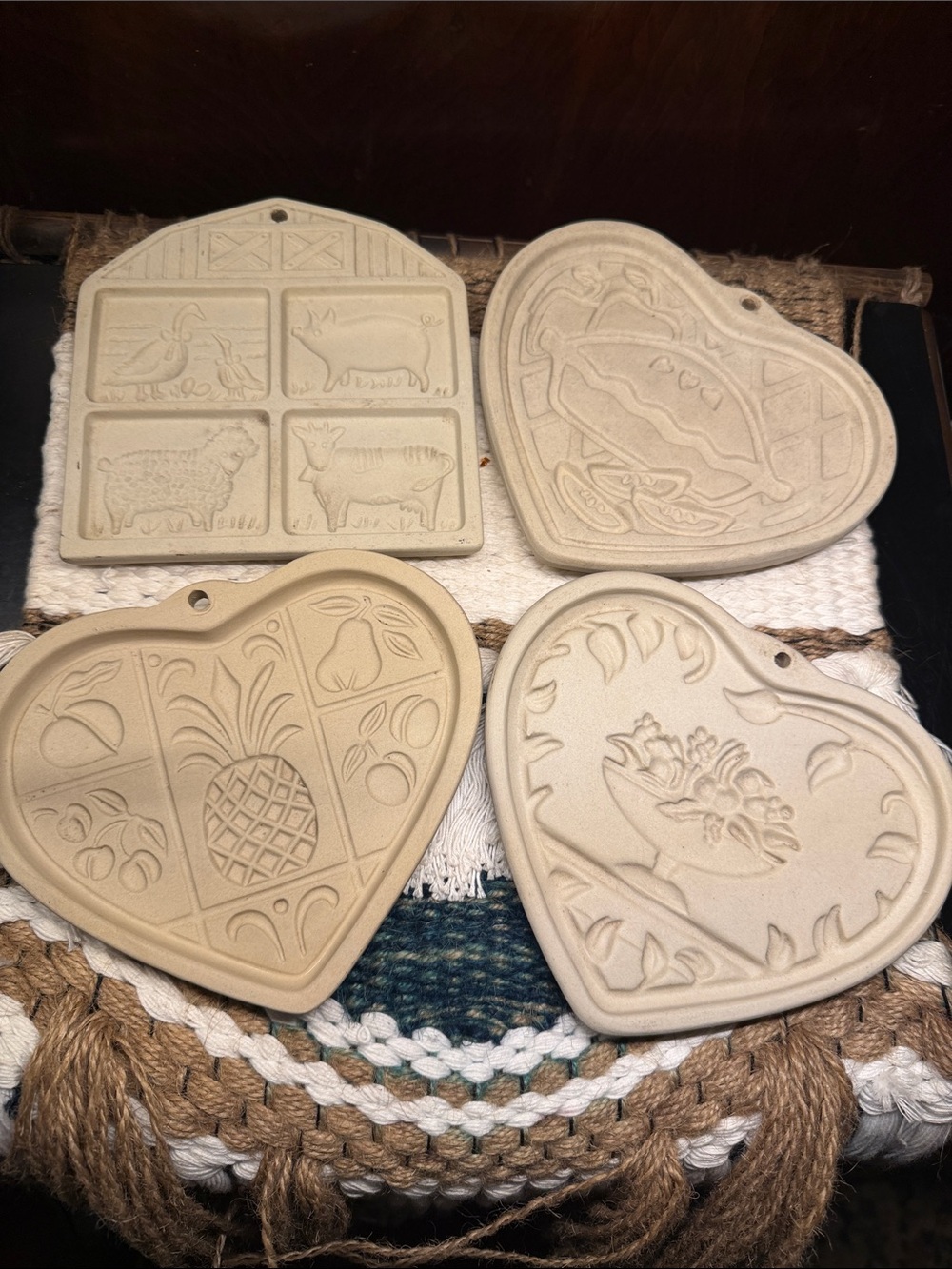 4 Vintage Pampered Chef Cookie Molds